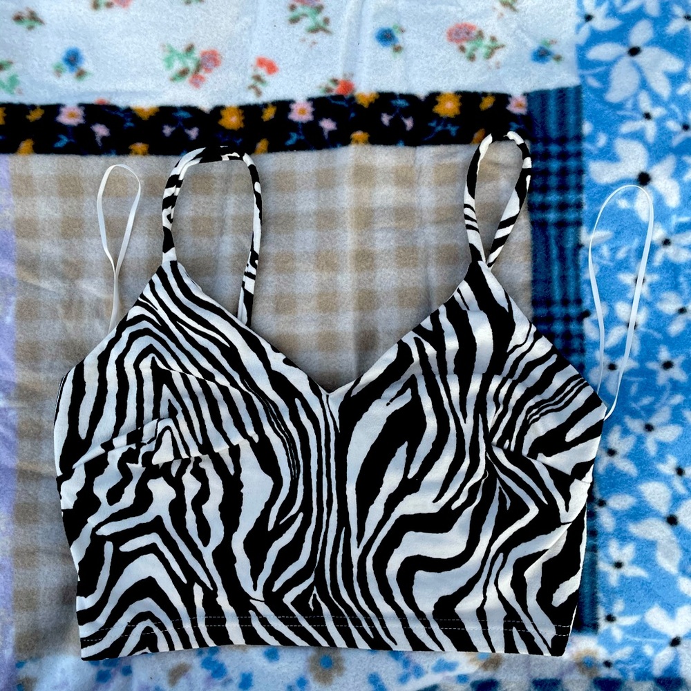 Zebra print top